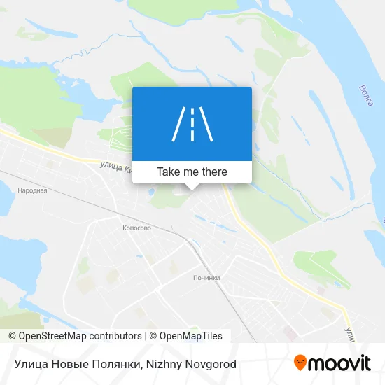 Улица Новые Полянки map