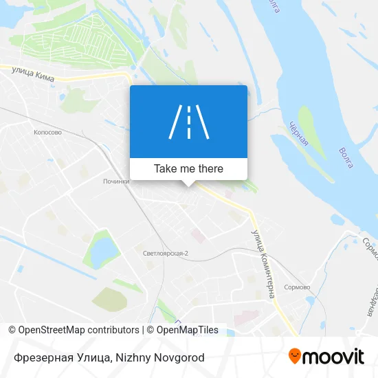 Фрезерная Улица map