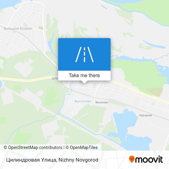 Цилиндровая Улица map