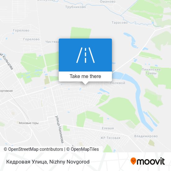 Кедровая Улица map