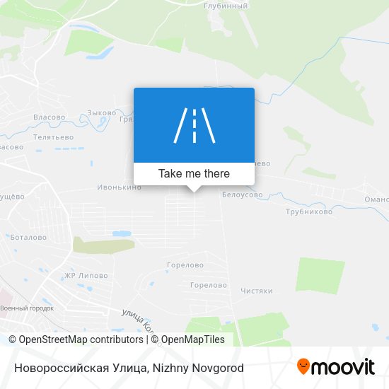 Новороссийская Улица map