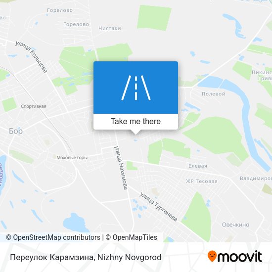 Переулок Карамзина map