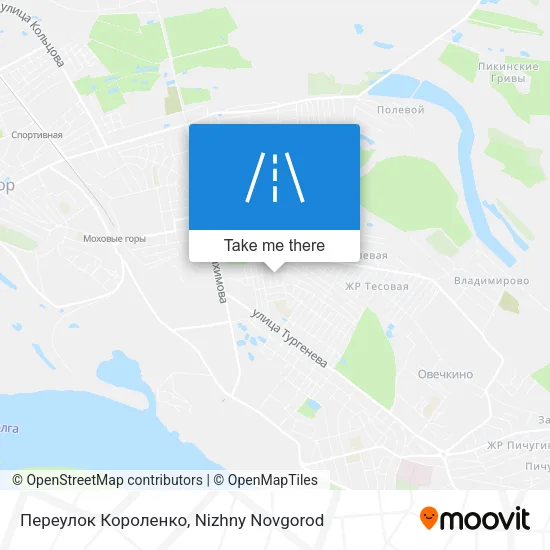 Переулок Короленко map