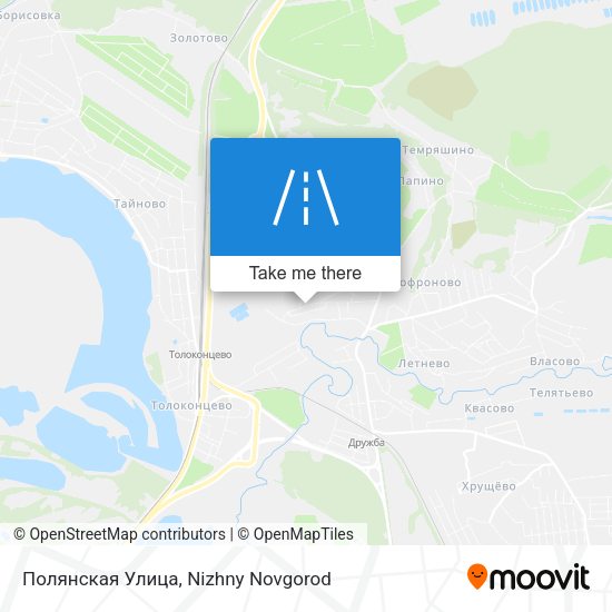 Полянская Улица map