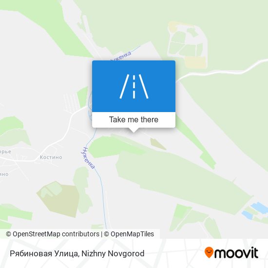 Рябиновая Улица map