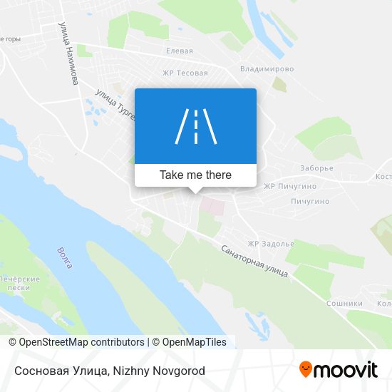 Сосновая Улица map