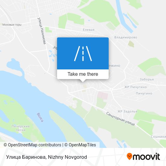 Улица Баринова map