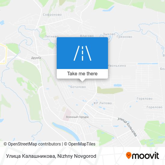 Улица Калашникова map