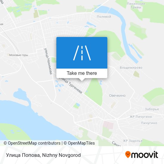Улица Попова map