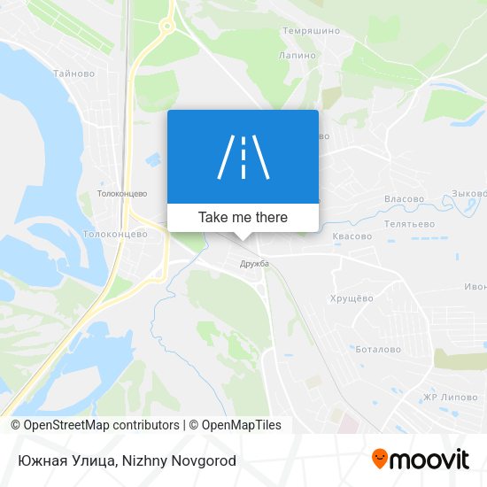 Южная Улица map
