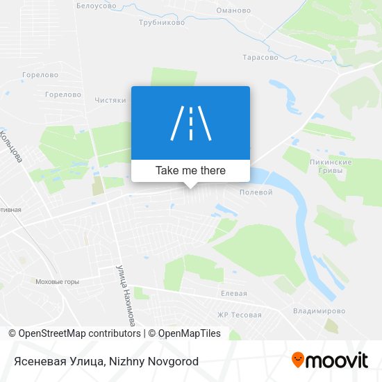 Ясеневая Улица map
