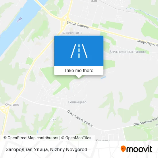 Загородная Улица map