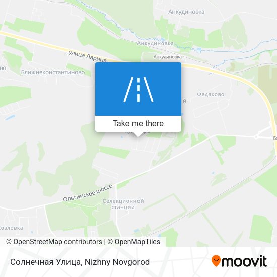 Солнечная Улица map