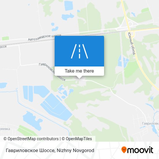 Гавриловское Шоссе map