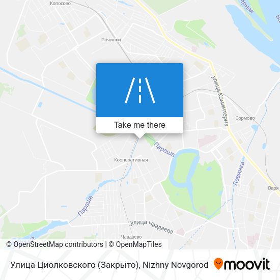 Улица Циолковского (Закрыто) map