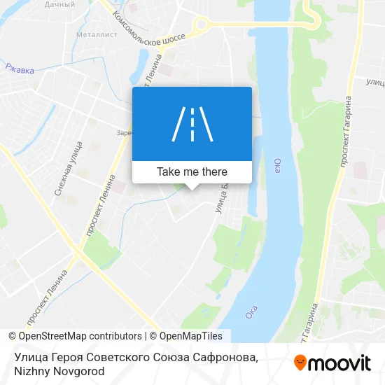 Улица Героя Советского Союза Сафронова map