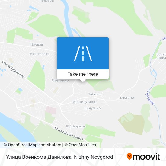 Улица Военкома Данилова map