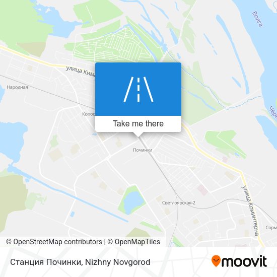 Станция Починки map