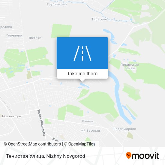 Тенистая Улица map