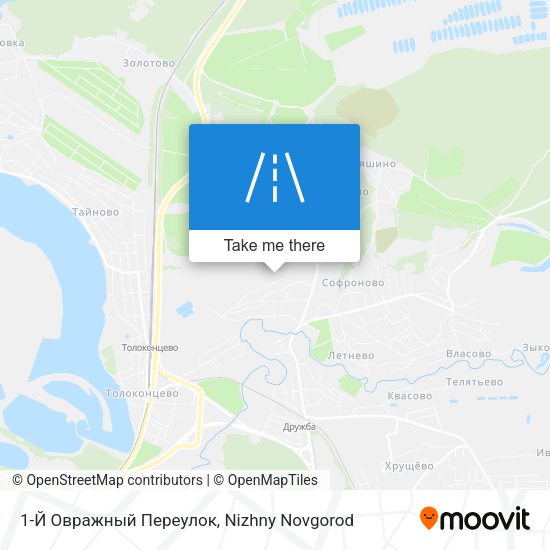 1-Й Овражный Переулок map