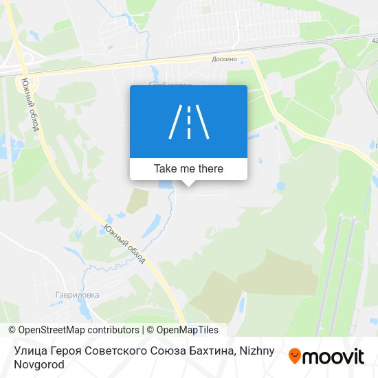 Улица Героя Советского Союза Бахтина map