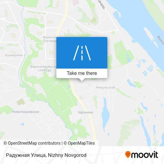 Радужная Улица map