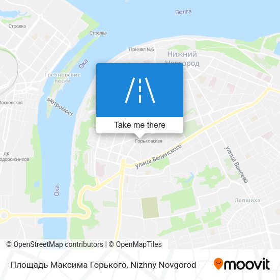 Площадь Максима Горького map