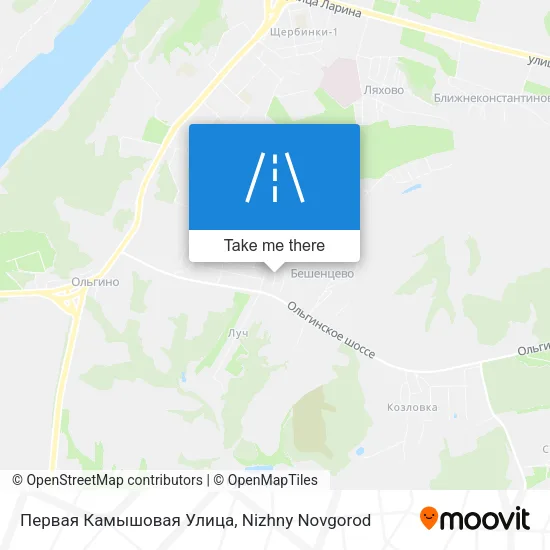 Первая Камышовая Улица map