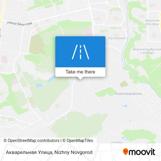 Акварельная Улица map