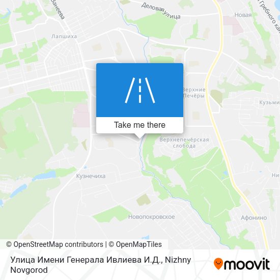 Улица Имени Генерала Ивлиева И.Д. map