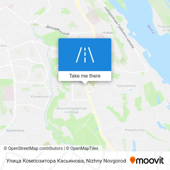 Улица Композитора Касьянова map
