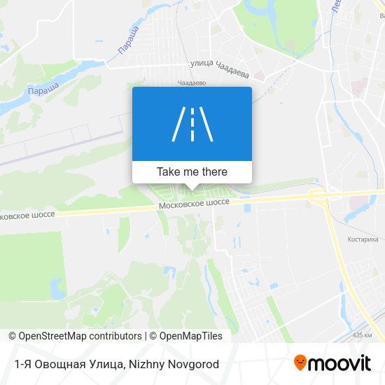 1-Я Овощная Улица map