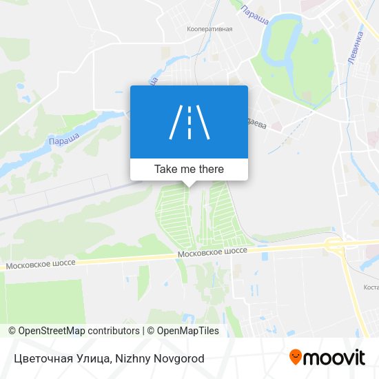 Цветочная Улица map