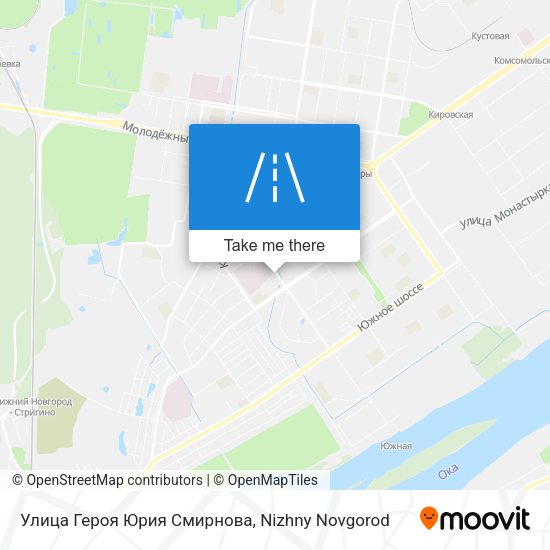 Улица Героя Юрия Смирнова map