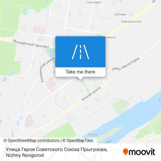 Улица Героя Советского Союза Прыгунова map
