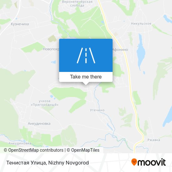 Тенистая Улица map