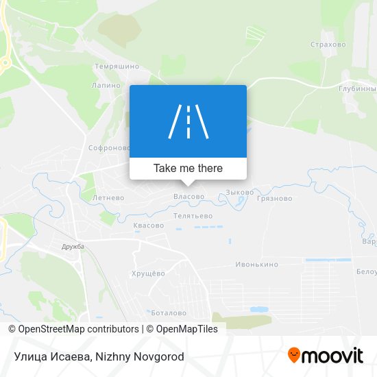 Улица Исаева map