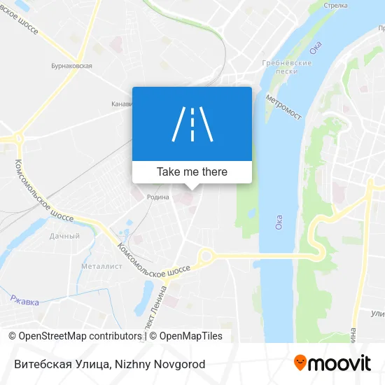 Витебская Улица map