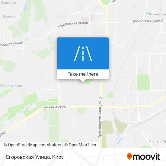 Егоровская Улица map