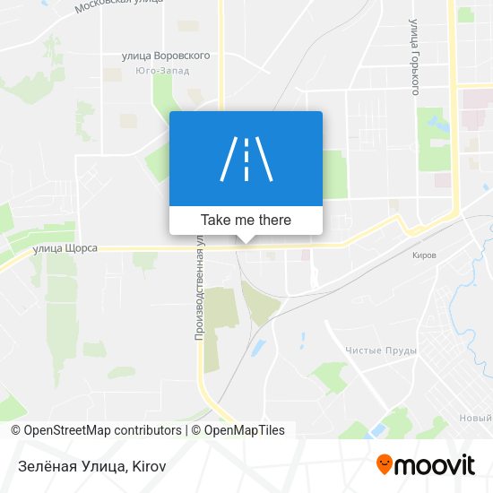 Зелёная Улица map