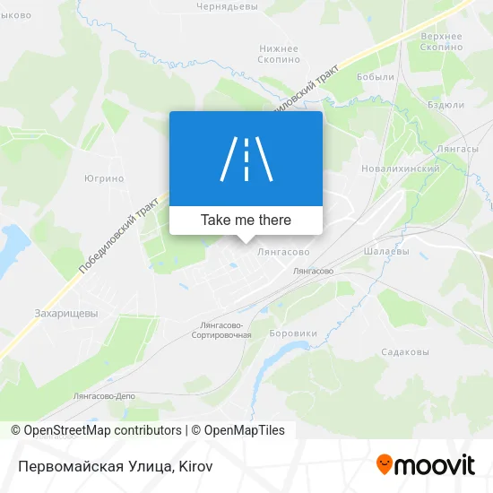 Первомайская Улица map
