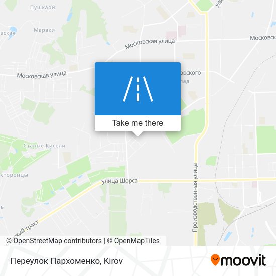 Переулок Пархоменко map
