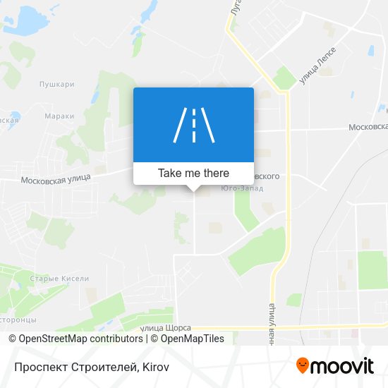 Проспект Строителей map