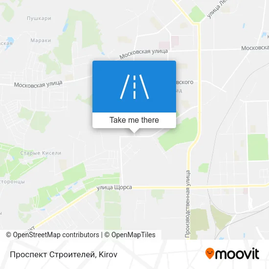 Проспект Строителей map