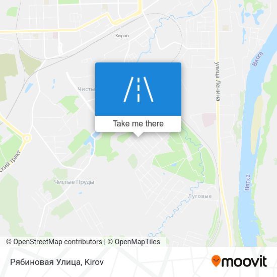 Рябиновая Улица map