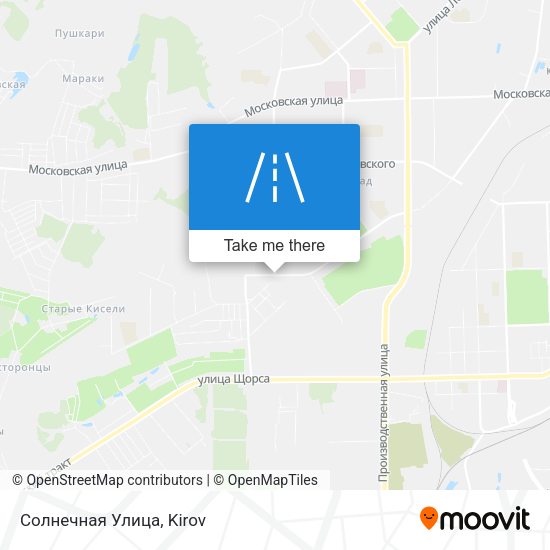 Солнечная Улица map