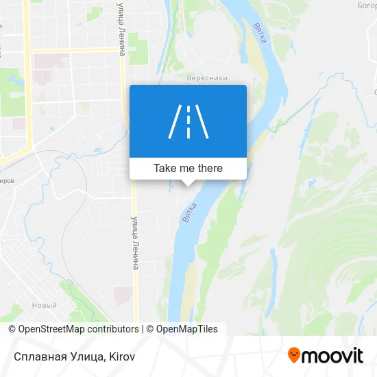 Сплавная Улица map