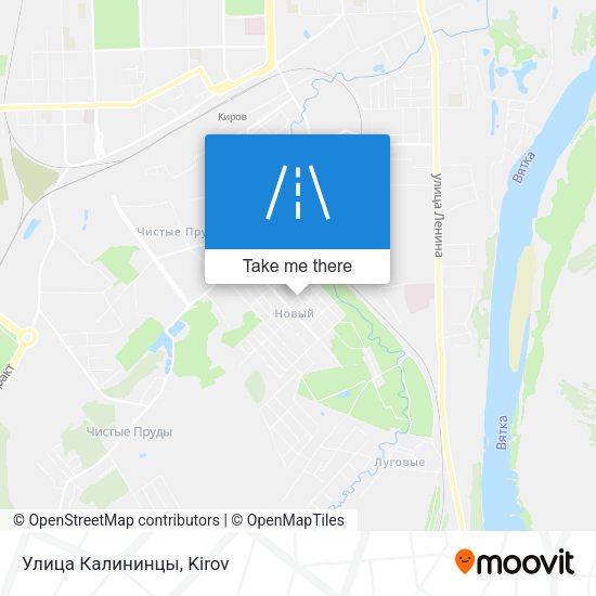Улица Калининцы map