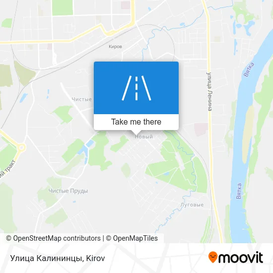 Улица Калининцы map