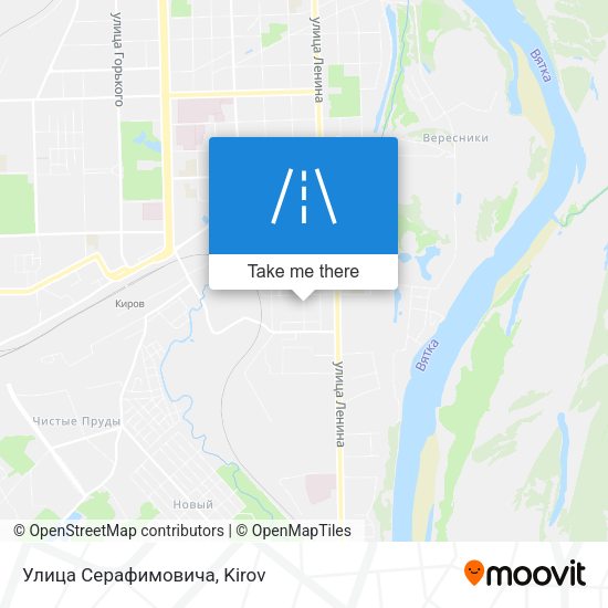 Улица Серафимовича map
